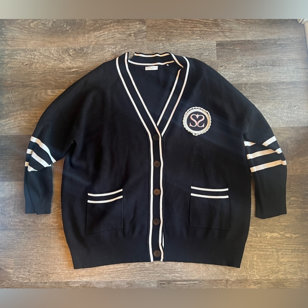FINAL PRICE Sandro Paris Melna Cardigan - Picture 2 of 12